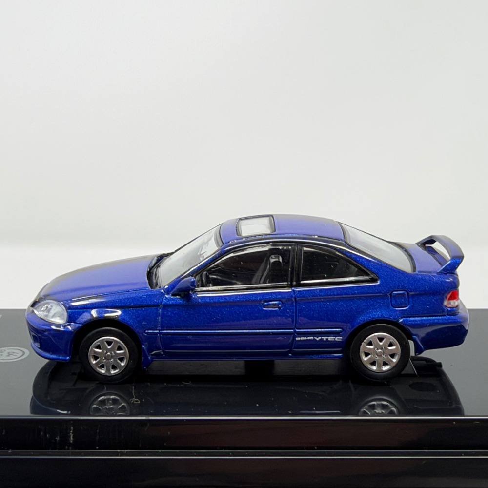Para64 1:64 Honda Civic Si EM1 Blue Metallic Diecast Model Car DOHC VTEC No Box